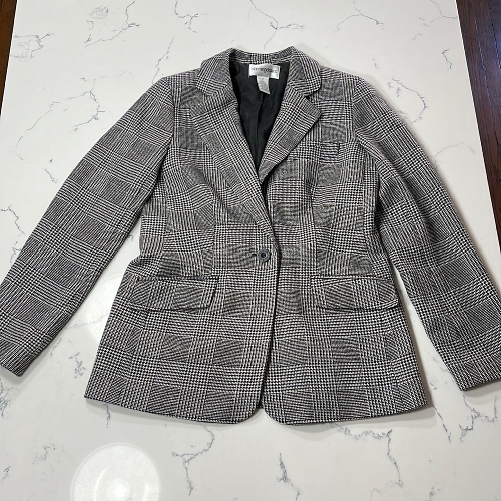 Bloomingdale’s Houndstooth Blazer